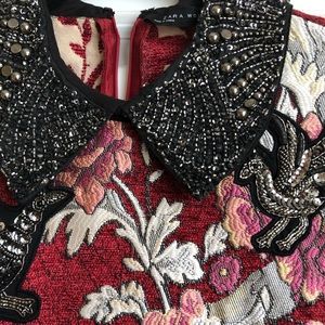 jacquard patches dress by zara